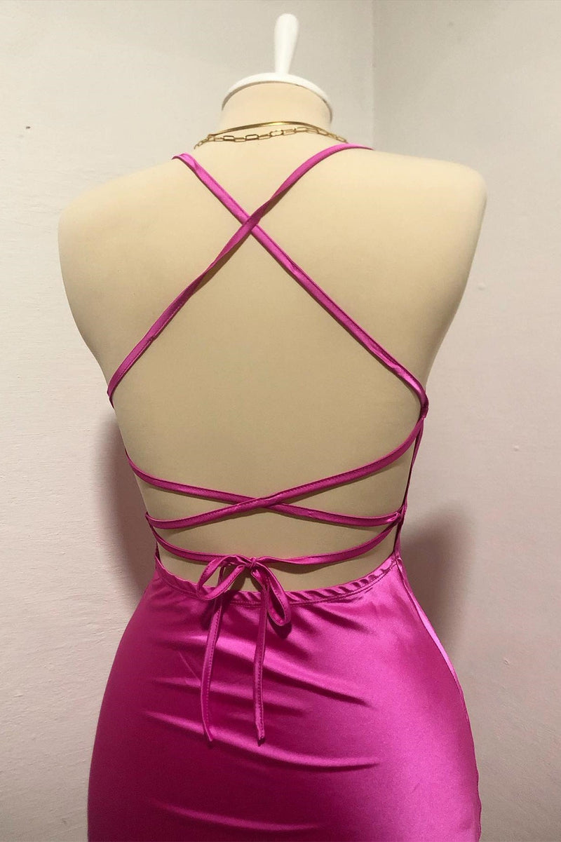 Cowl Neck A-line Homecoming Dress