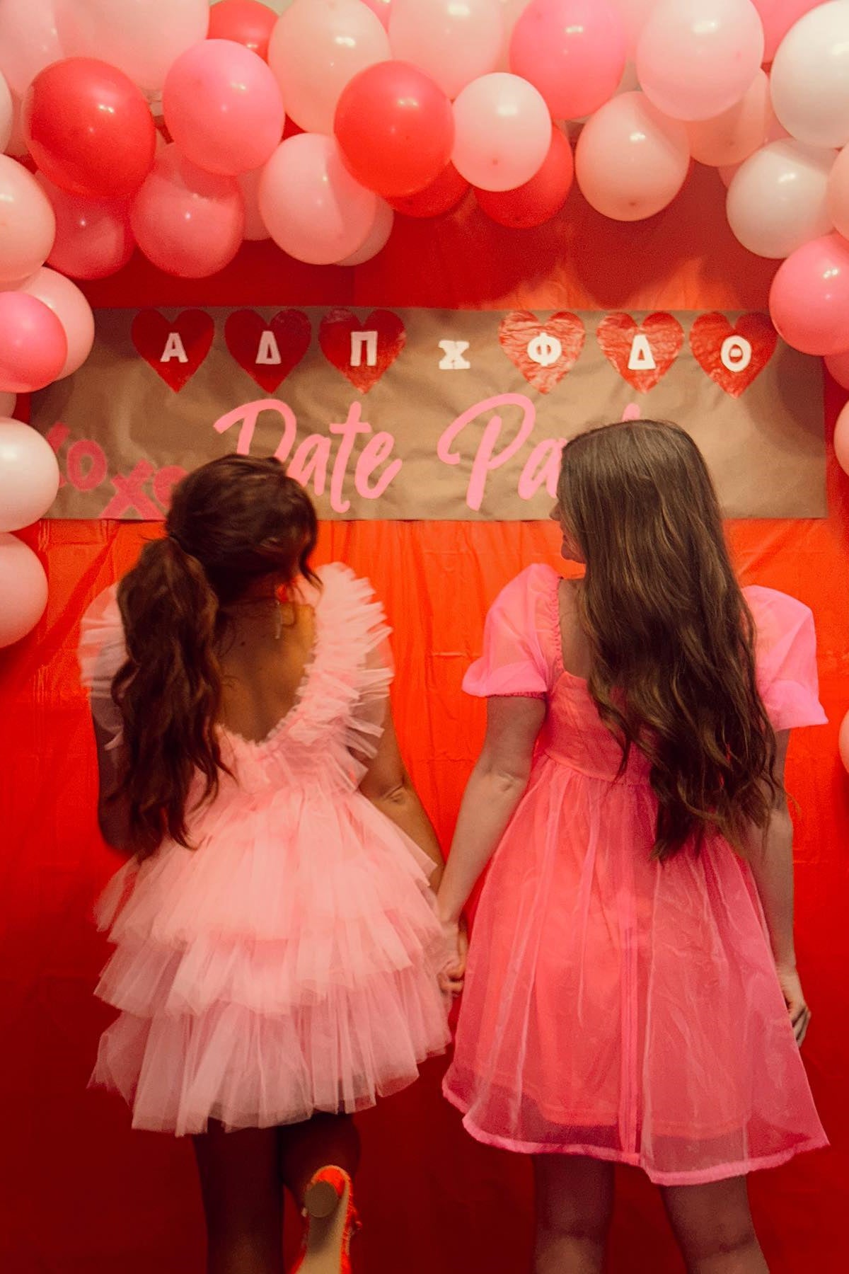 Pink Ruffle-Layers Plunging V Neck Homecoming Dress