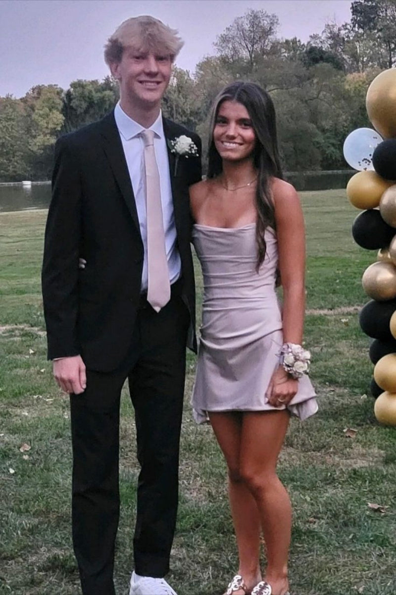 Strapless Green Tight Mini Cocktail Dress