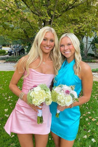 Strapless Green Tight Mini Cocktail Dress