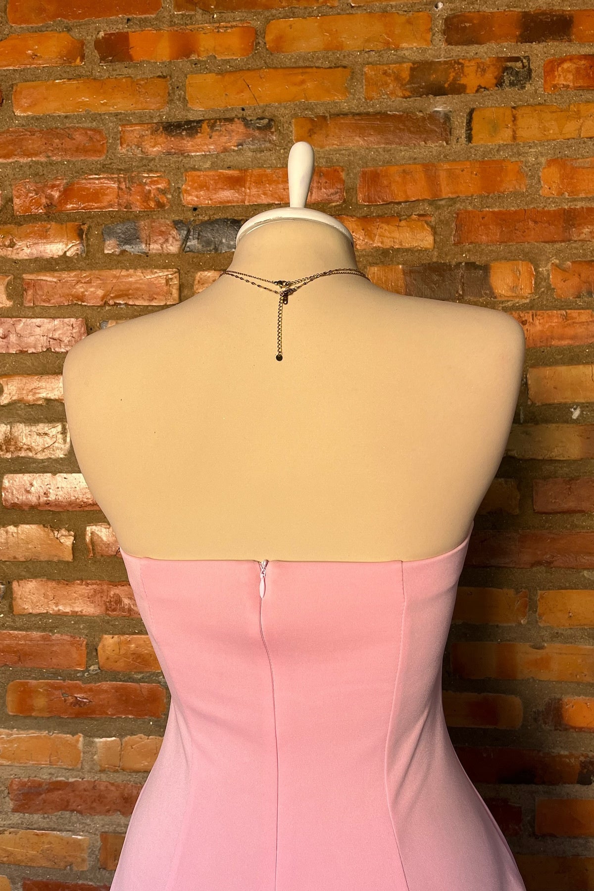 Strapless Pink A-line Short Mini Party Dress