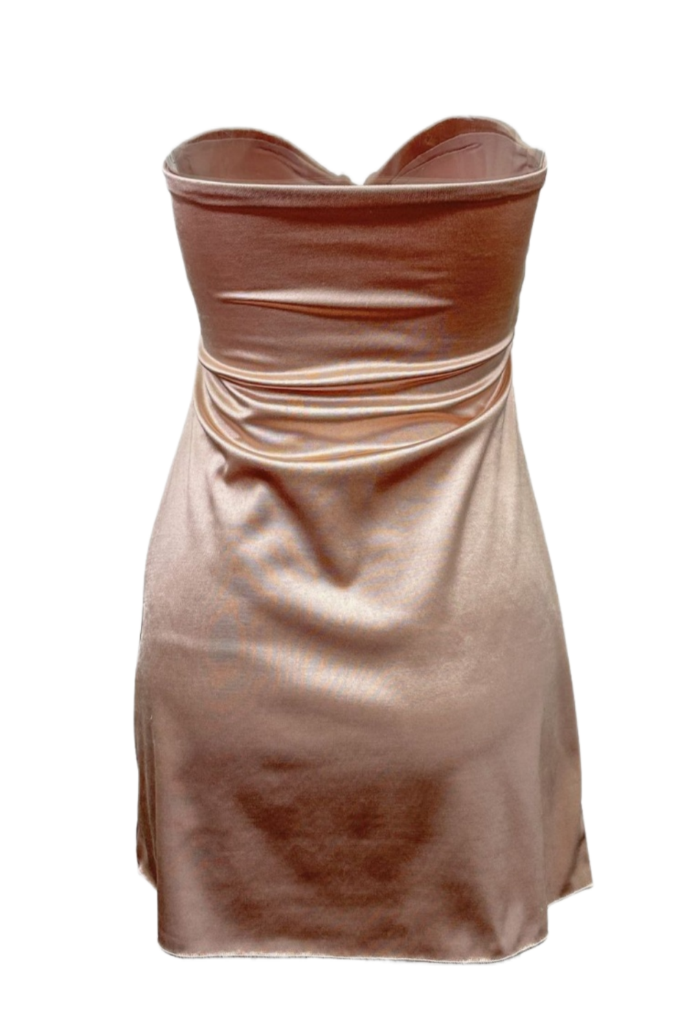 Pink Sweetheart Twist Party Dress with Keyhole