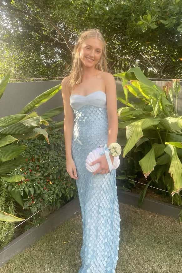 Strapless Pink Teardrop Fitted Party Dress