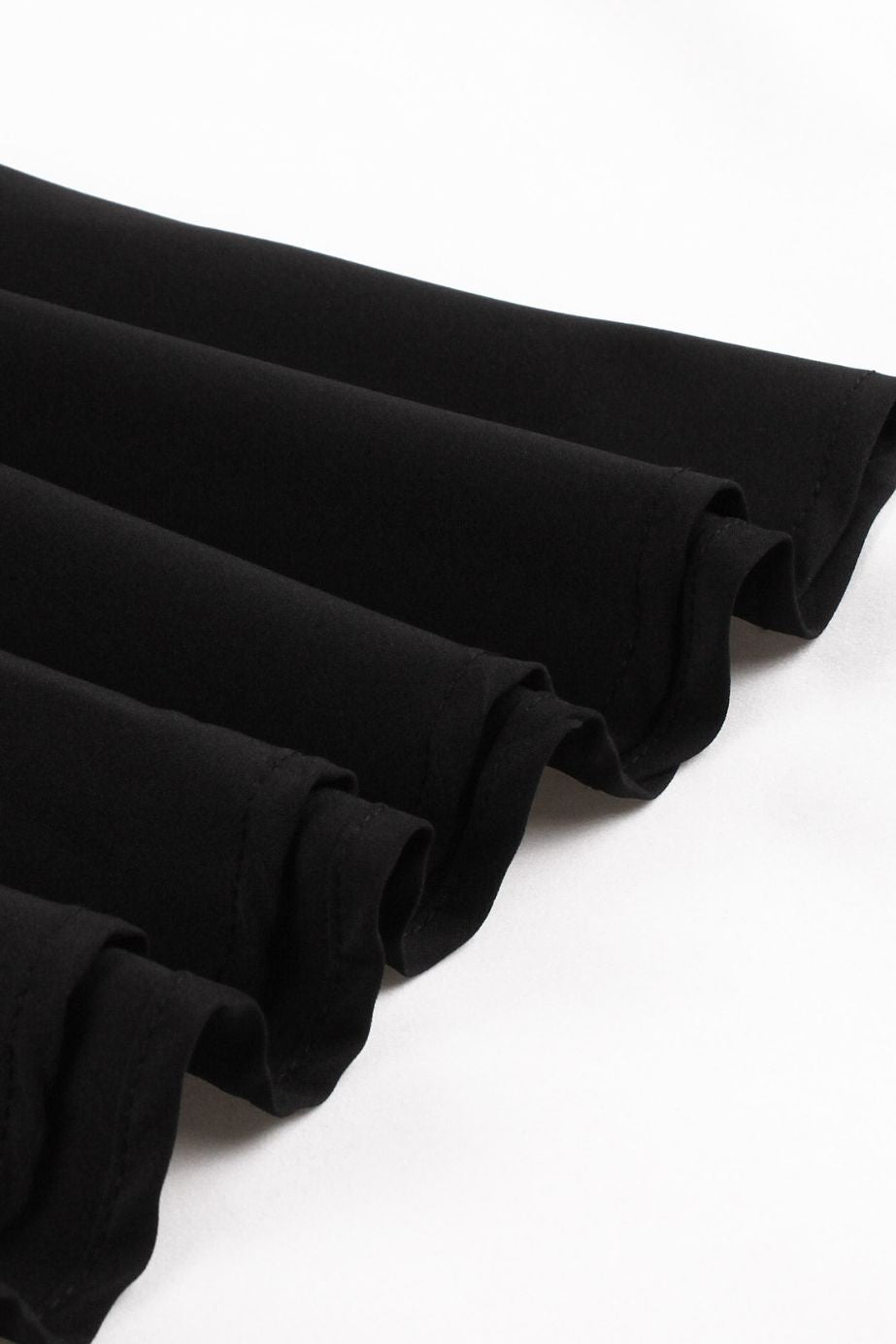 Black Dotted Top Halter A-line Vintage Dress