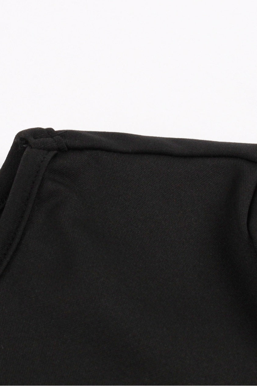 Brown Floral Vinatge Dress with Black Top