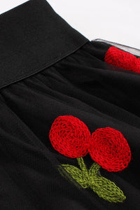 Black Cherry A-line Skirt