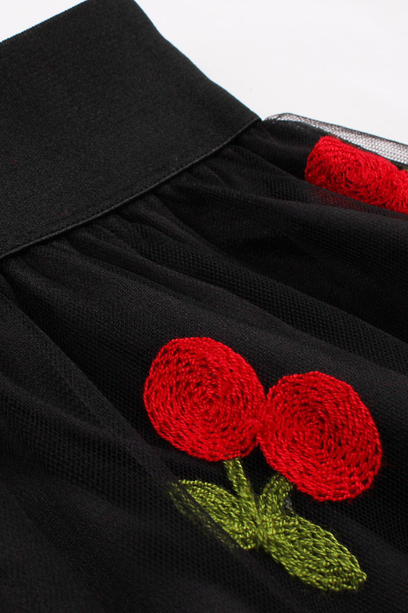 Black Cherry A-line Skirt