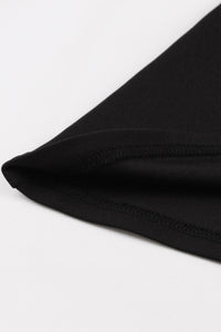 Herbene Black Shirt Collar Long Sleeves Vintage Dress