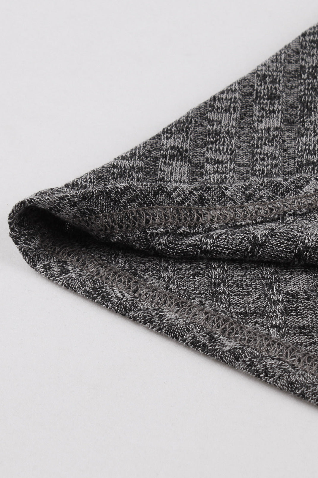 Grey A-line Knitted Slip Vintage Dress