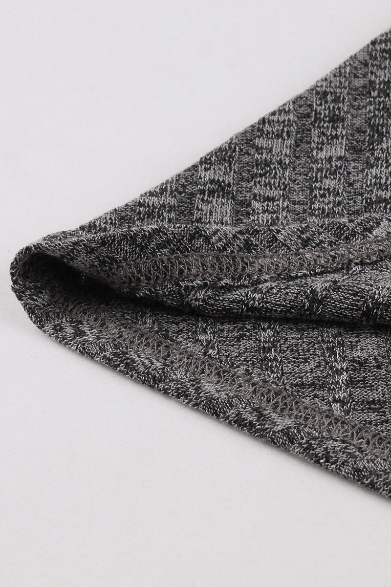 Grey A-line Knitted Slip Vintage Dress