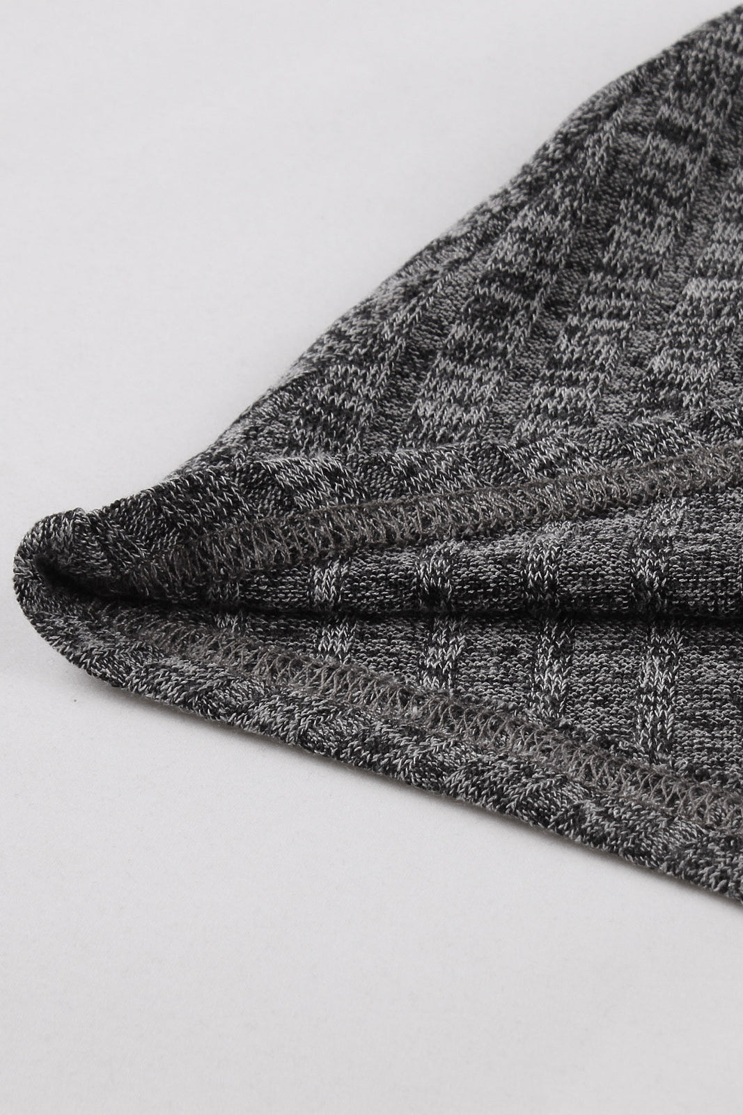 Grey Long Sleeves A-line Knitted Vintage Dress