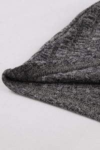 Grey Long Sleeves A-line Knitted Vintage Dress