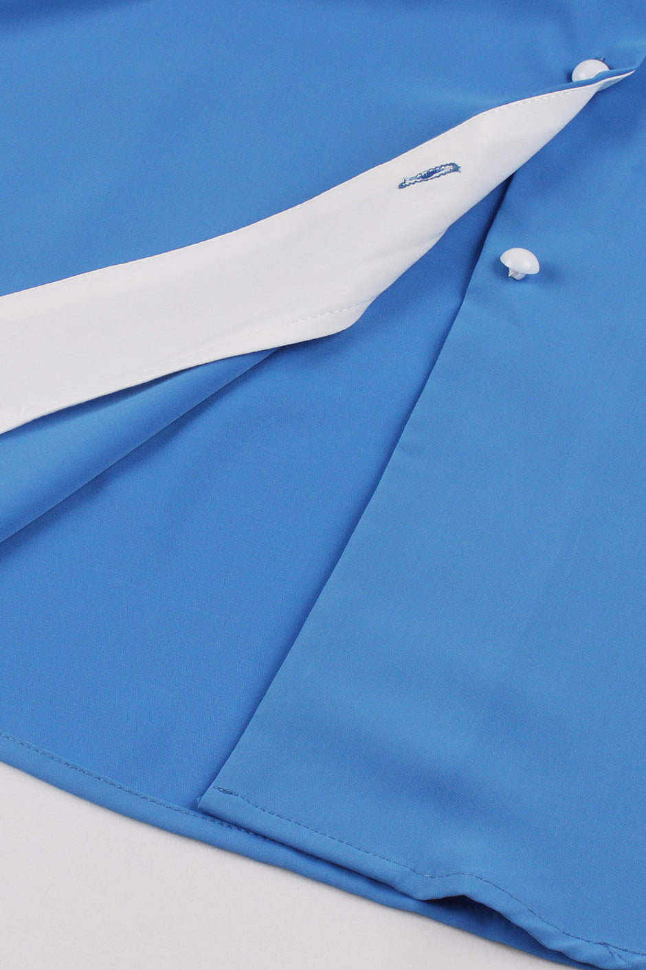 Herbene Blue Lapel A-line Vintage Dress