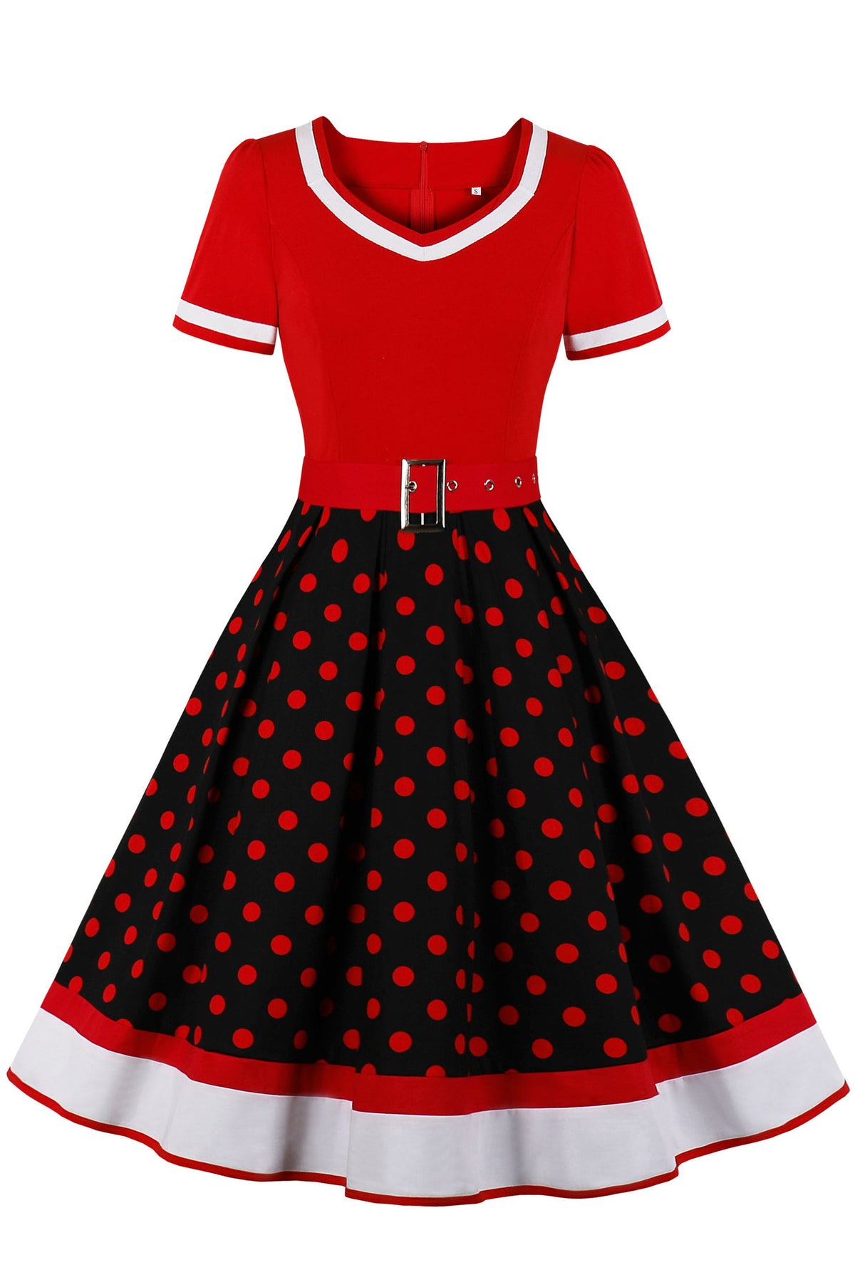 5 Styles Dotted A-line Vinatge Dress