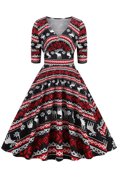 6 Styles Bohemia A-line Vintage Dress