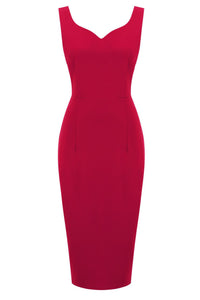 Red  Mermaid Vintage Dress