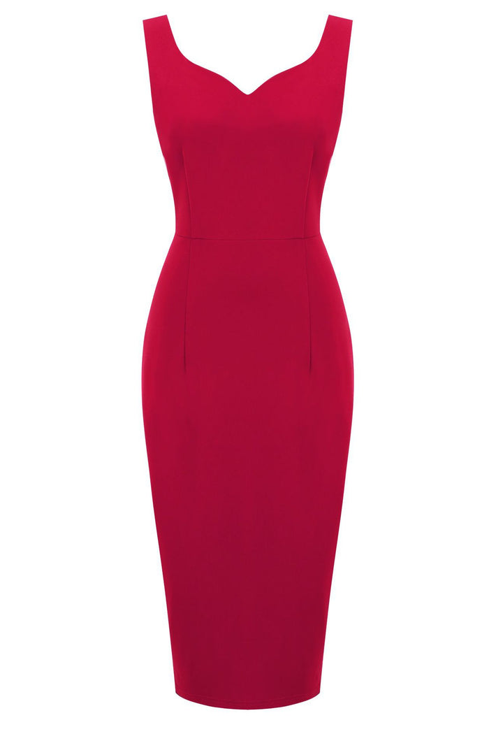 Red  Mermaid Vintage Dress