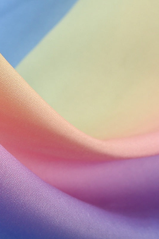 Rainbow Cap Sleeves A-line Vintage Dress