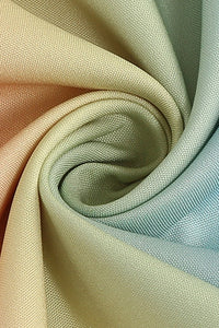 Rainbow Cap Sleeves A-line Vintage Dress