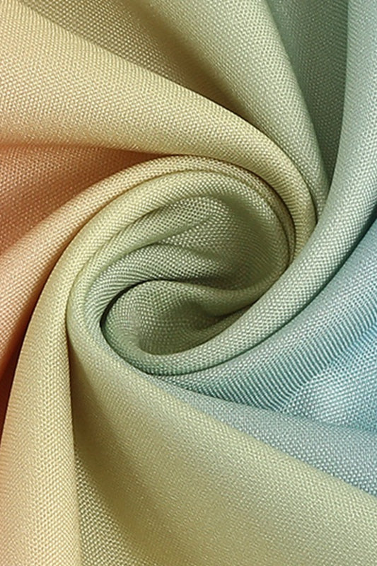 Rainbow Cap Sleeves A-line Vintage Dress