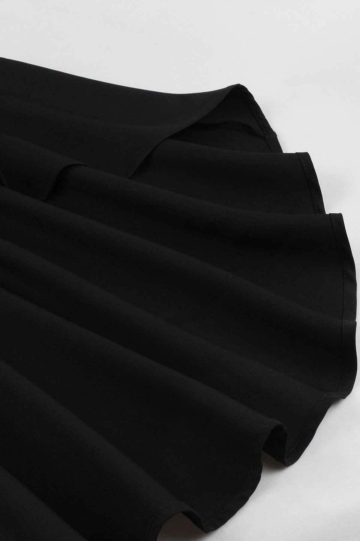 Halloween Black Lapel Gothic Hi-Low Vintage Dress