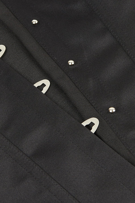 Gothic Black Off-Shoulder Illusion Long Sleeves Corset Top