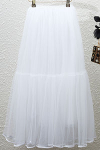 White Tulle A-line Petticoats