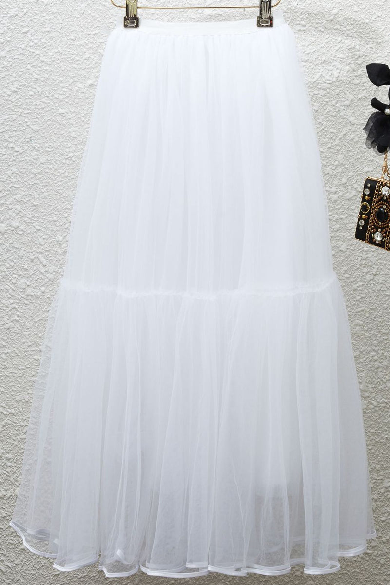 White Tulle A-line Petticoats