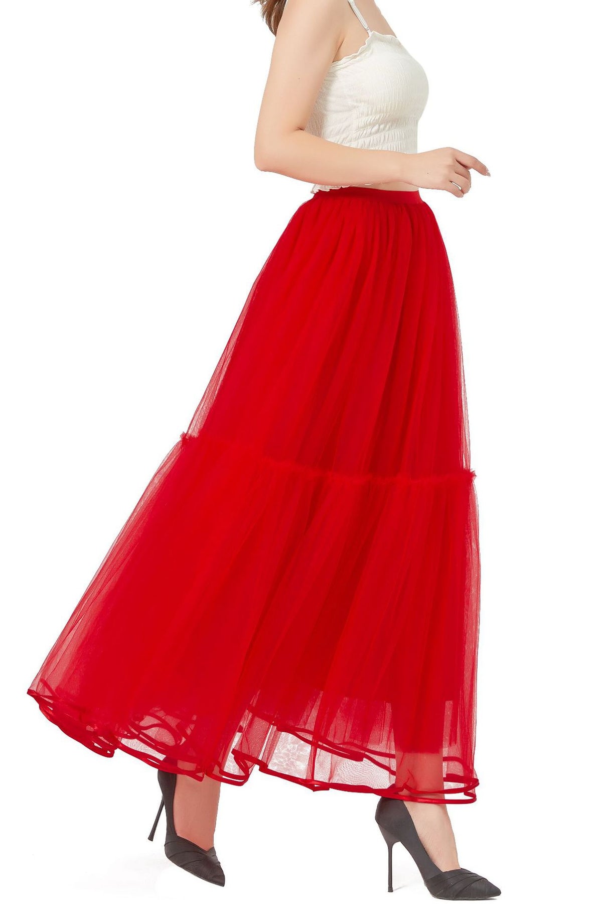 Red Tulle A-line Petticoats