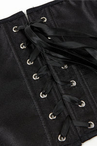 Black Halter Bustier Corset Top