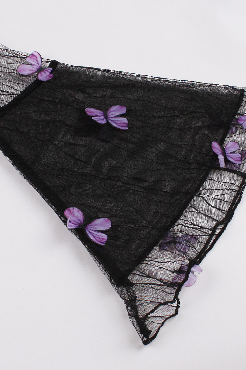 Halloween Violet Bell Sleeves Butterfly A-line Vintage Dress