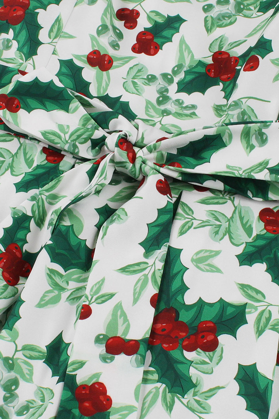 Christmas Bow Tie Straps Green Cintage Dress