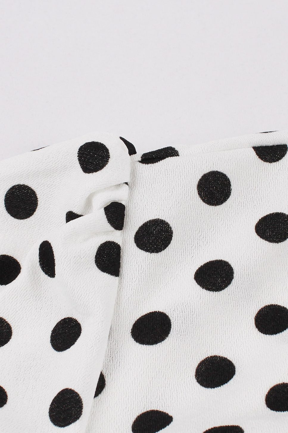 Black A-line Dot Top Vintage Dress