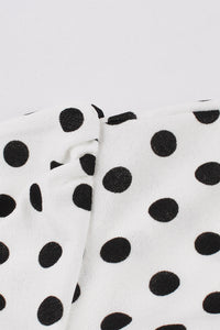 Black A-line Dot Top Vintage Dress