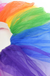 Iridescent Tulle Tutu Mini Petticoat