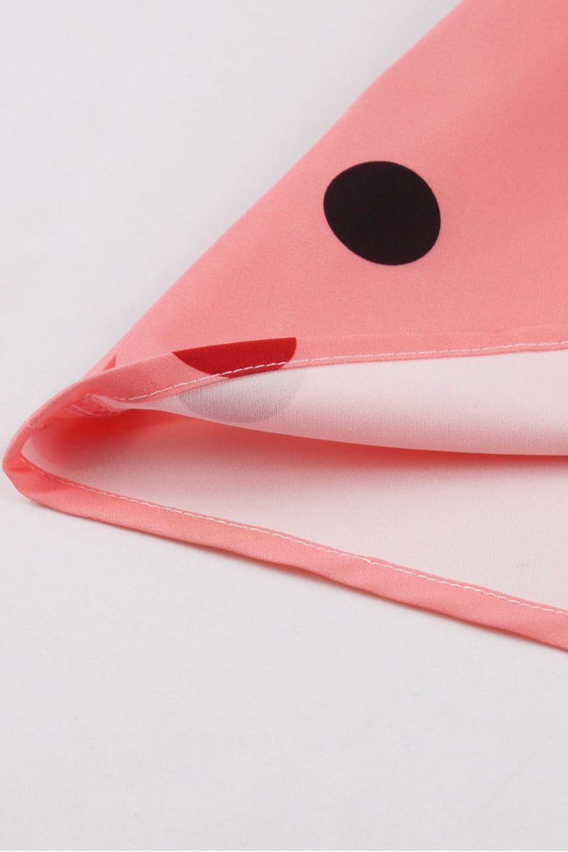 Pink Dots A-line Slip Vintage Dress