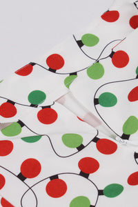 Red and Green Dot Bow Tie Straps Vintage Dress