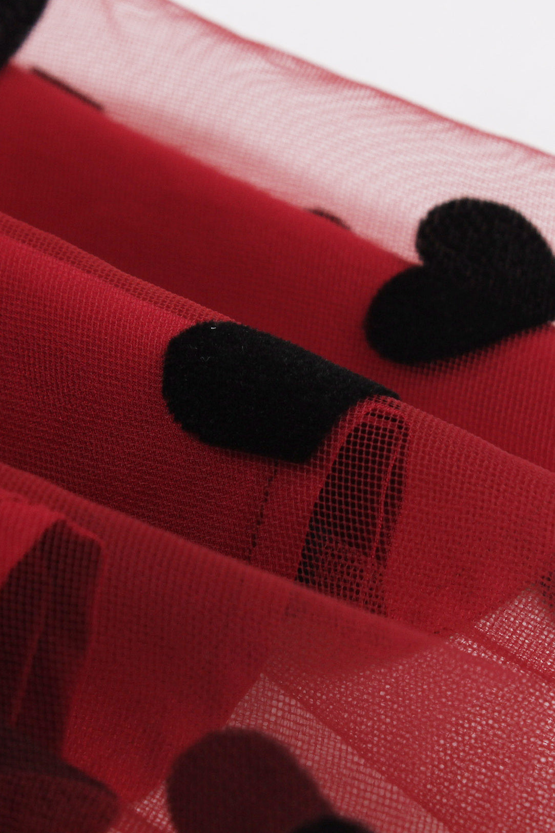 Red Heart Prints A-line Skirt