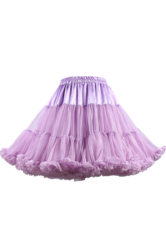 Lavender Tulle Ruffled Tutu Mini Petticoat