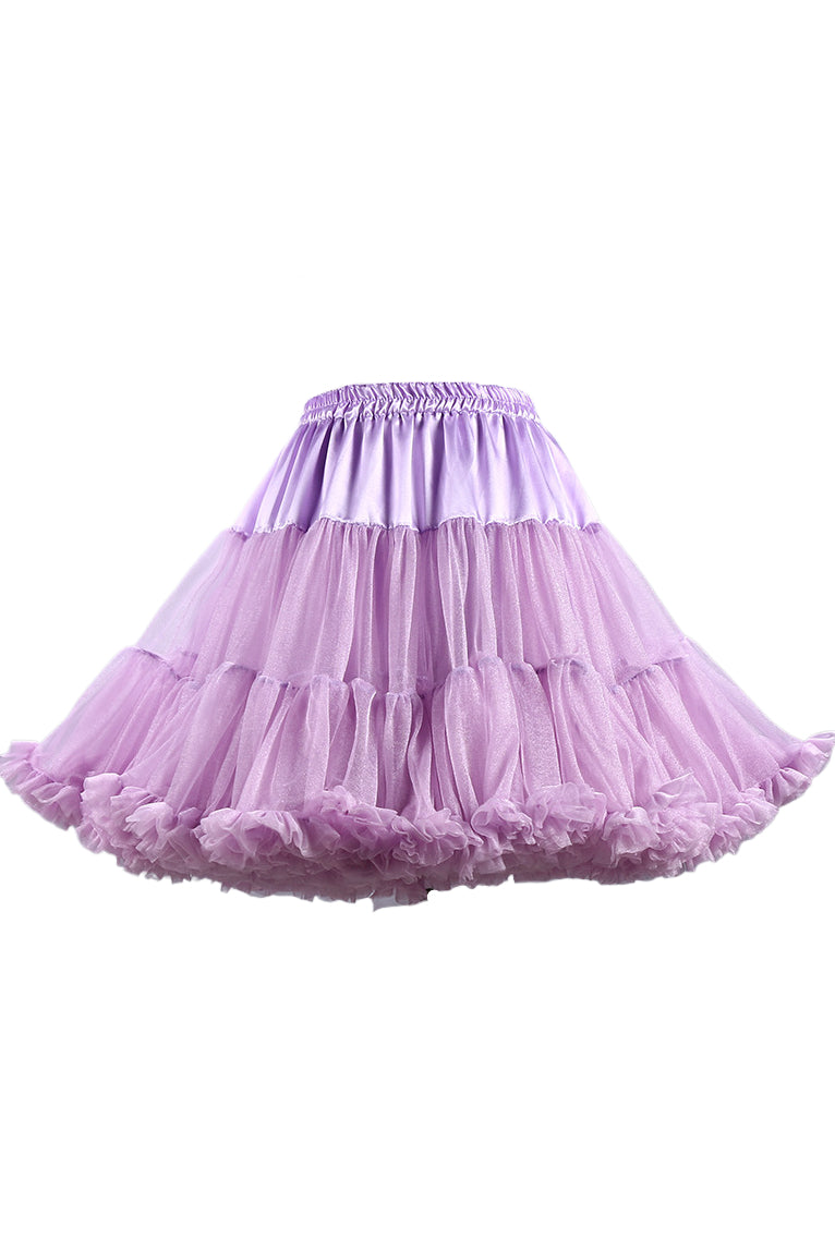 Lavender Tulle Ruffled Tutu Mini Petticoat