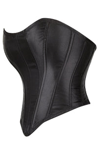 Black Strapless Steel Boned Bustier Corset Top