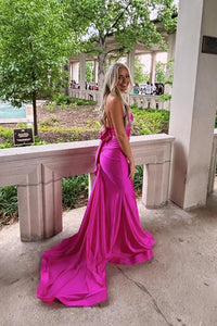 Mermaid Halter Black Long Prom Dress