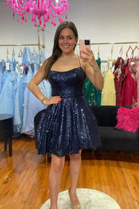 Lace-up Back Burgundy Homecoming Dress