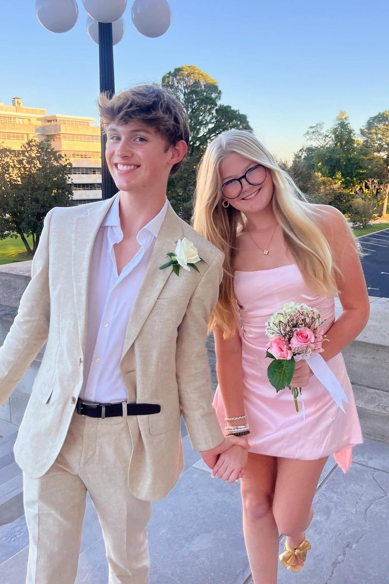 Strapless Green Tight Mini Cocktail Dress