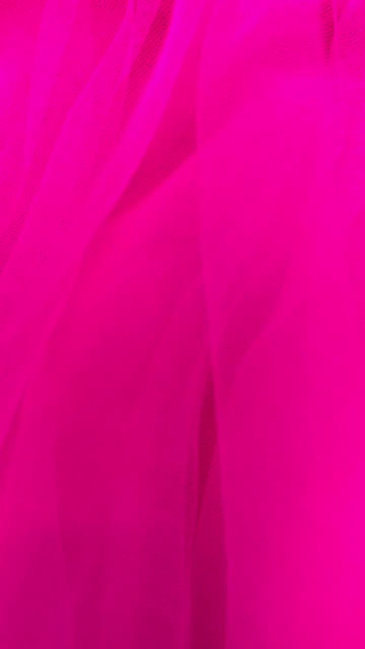 Hot Pink Deep V Neck Straps A-line Tulle Homecoming Dress