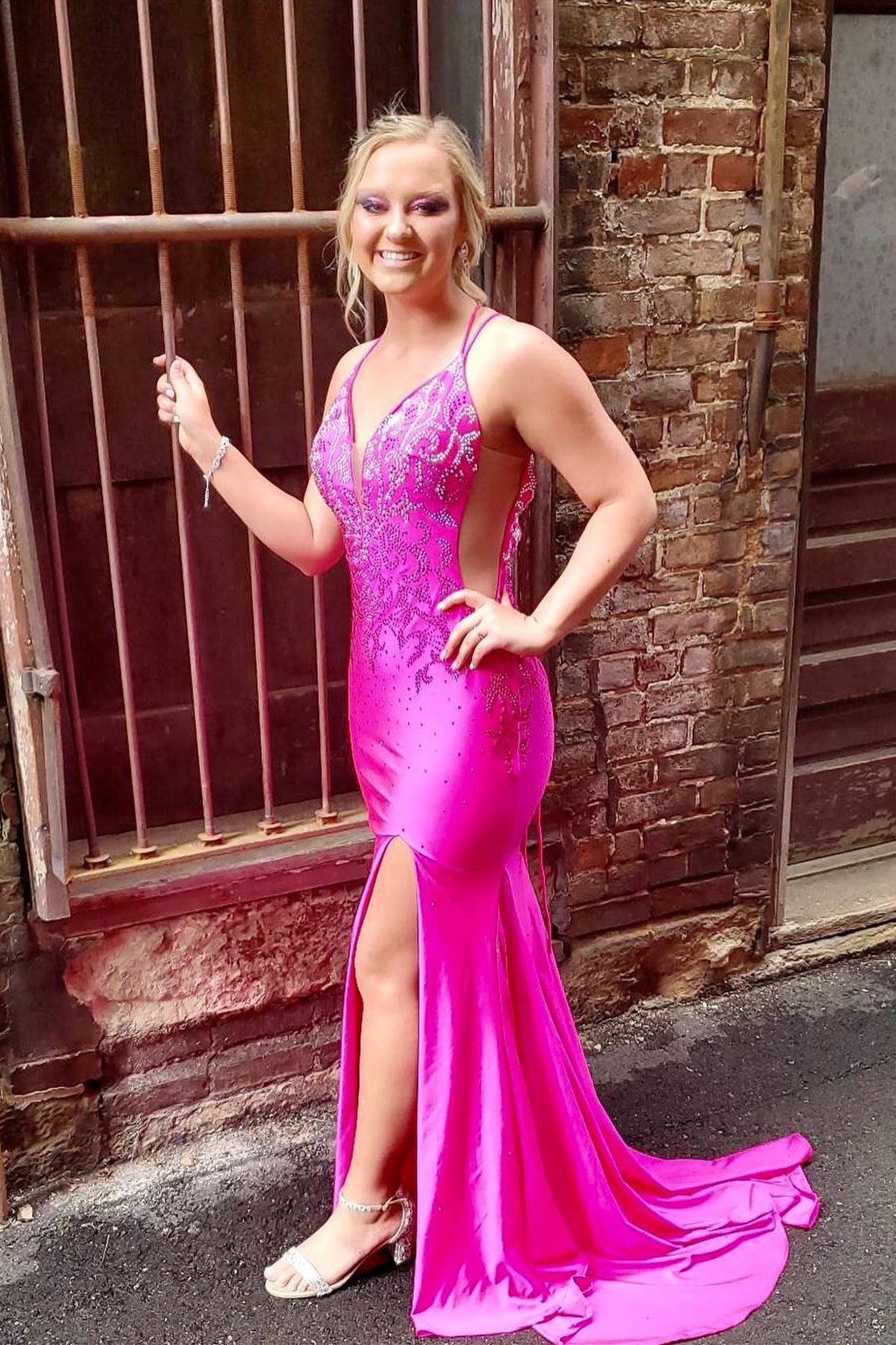 Beaded Royal Blue Mermaid Long Formal Dress