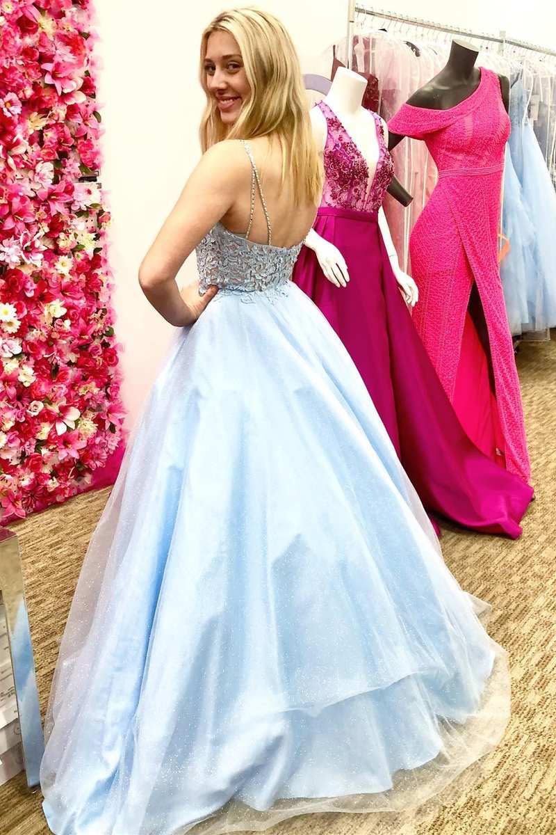 Magenta Lace Sweetheart A-Line Prom Gown