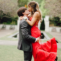 Simply Mermaid Black Straps Long Formal Dress