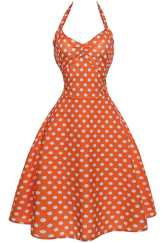 Audrey Hepburn Fit & Flare Polka Dot Skater Dress