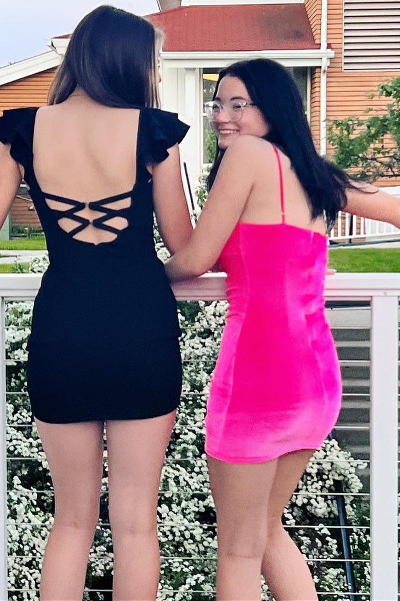 Chic Bodycon Mini Homecoming Dress